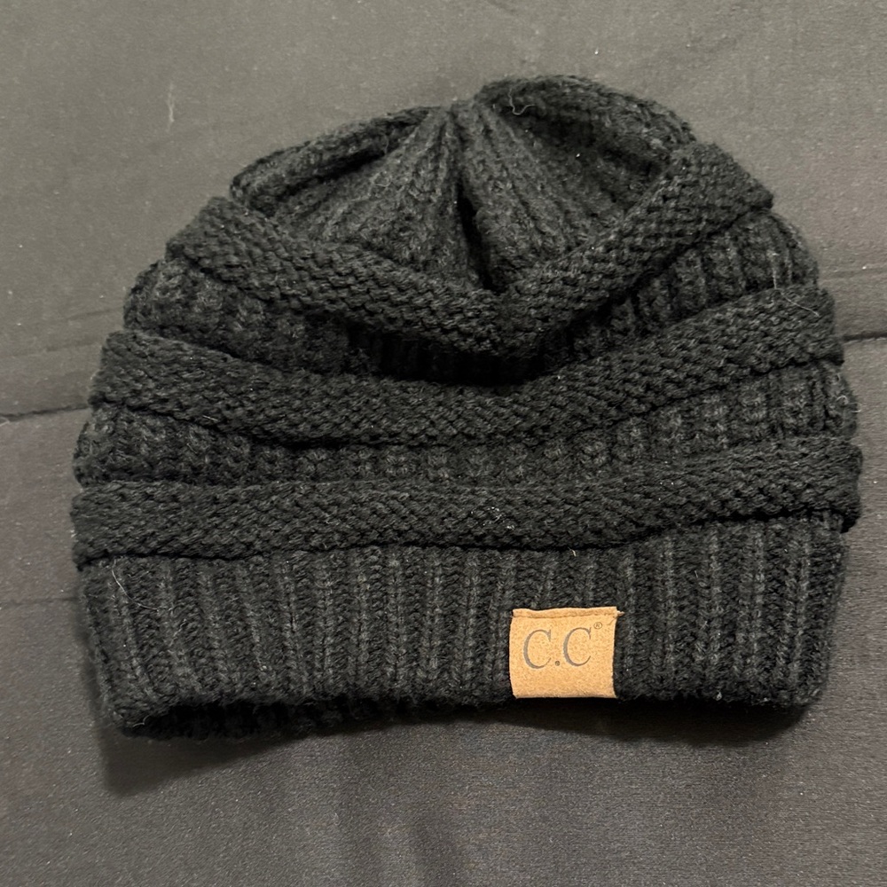 C.C Women’s Black Knit Beanie
